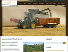 Tablet Screenshot of mentmoreparkfarms.co.uk